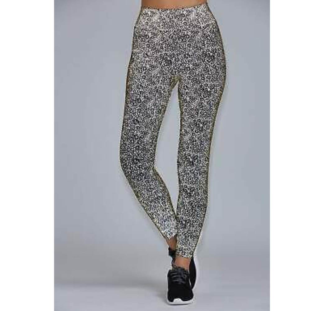 Black Line Noli Reflective Dot High Rise Leggings